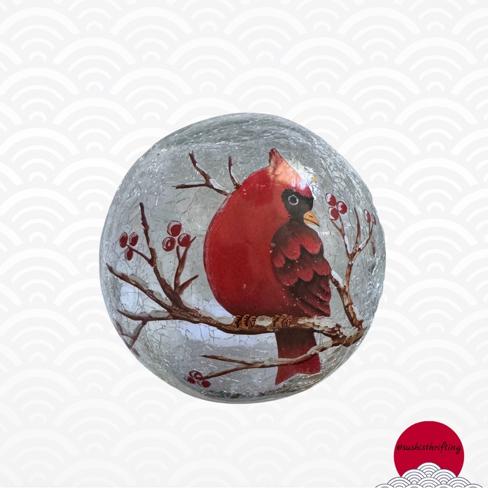 Cardinal Crackle Glass LED Light Set - Picture 7 of 9
